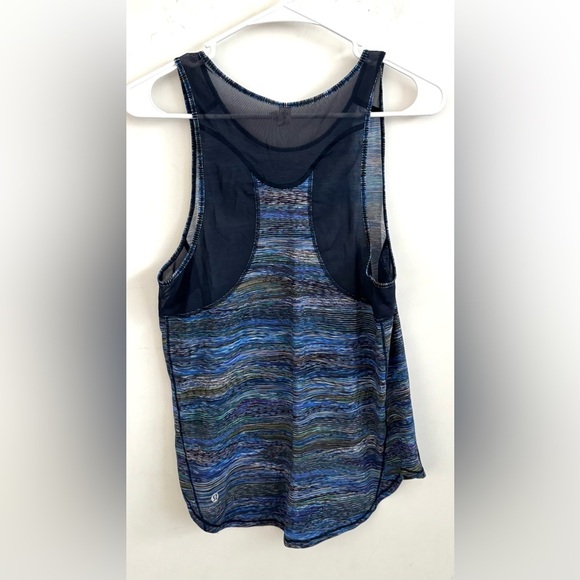 Lululemon Women Sculpt Tank II Interconnect Blue Multi Print Sleeveless Top 6 - Picture 3 of 5